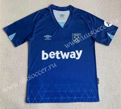 2023-2024 West Ham United 2nd Away Blue  Soccer Uniform-AY