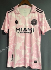 23-24 Inter Miami CF Trilateral Bath Ape Pink Thailand Soccer Jersey AAA-9171