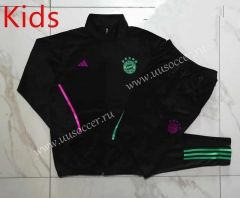 2023-24 Bayern München Black Kids/Youth Soccer Jacket Uniform-815