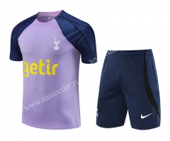 2023-24Tottenham Hotspur Light Purple Soccer uniform-418
