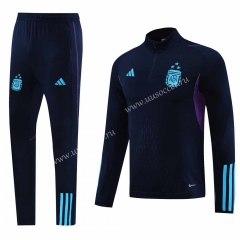 2023-2024 Argentina Royal Blue Thailand Soccer Tracksuit Uniform-LH