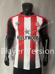 Player Version 2023-24  Brentford Home Red&White Thailand Soccer Jersey AAA-4691