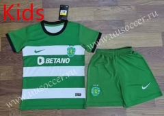 2023-2024 Sporting Clube de Portugal Home White&Green Kid/Youth Soccer Uniform-709