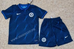 23-24 Chelsea Away Blue Soccer Uniform-718