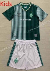 23-24 Werder Bremen Home Green  kids Soccer Uniform-AY