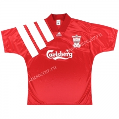 1991-92 Retro Version Liverpool Home Red Thailand Soccer Jersey AAA-SL