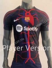 Player Version 2023-2024 Barcelona Player Version 2023-24 Barcelona Jointly-Designed Black Thailand SocVersion Black Thailand Soccer Jersey AAA-7959