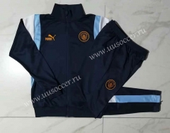 2023-2024 Manchester City Royal Blue Thailand Soccer Jacket Uniform-815