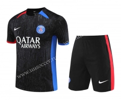 2023-24 Paris SG  Black&Blue Thailand Soccer  Uniform-418