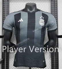 Player Version 2023-2024 Argentina Special Version Black&Grey Thailand Soccer Jersey AAA-888