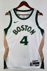 2024 City Edition Boston Celtics White #4 NBA Jersey-311