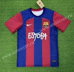 (s-4xl)2023-24 Barcelona Jointly-Designed Red&Blue Thailand Soccer Jersey AAA-403