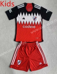 2023-2024 CA River Plate Away Red Kids/Youth Soccer Uniform-AY