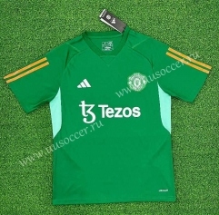 (S-4XL) 2023-2024 Manchester United Green Soccer Jersey AAA-403