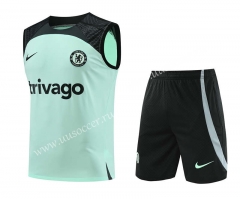 2023-2024 Chelsea Black&Green Thailand Training Soccer Vest Uniform-418