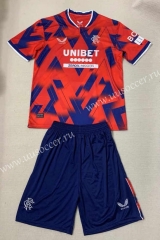 23-24 Rangers Fourth Away Red Soccer Uniform-AY