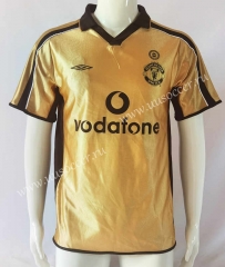 Retro Version 01-02  Manchester United Golden Soccer Jersey AAA-503