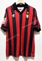 Retro Version 93-94 AC Milan Champions League Semi-finals Red&Black Thailand Soccer Jersey AAA-7505