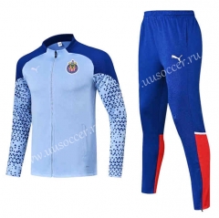 2023-2024 Guadalajara Light Blue Thailand Soccer Jacket Uniform-HR