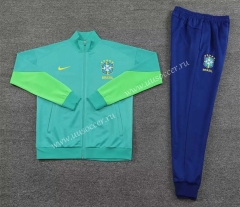 2023-2024 Brazil Green Thailand Soccer Jacket Uniform -LH