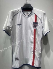 Retro Version 2002 World Cup England Home White Thailand Soccer Jersey AAA-9268