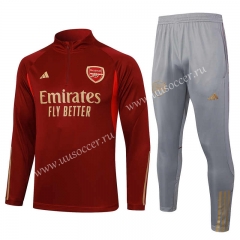 2023-2024 Arsenal Date Red Thailand Soccer Tracksuit-815