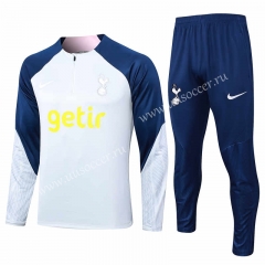 23-24 Tottenham Hotspur Light Gray Thailand Soccer Tracksuit Uniform-815