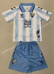 23-24 SS Málaga CF  Home Blue&White Soccer Uniform-AY