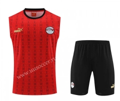 2023-2024 Algeria Red Thailand Soccer Vest Uniform-4627