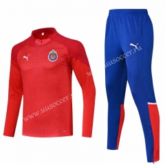 2023-2024 Guadalajara Red Thailand Soccer Tracksuit Uniform-HR