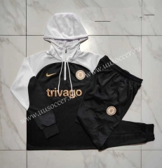 2023-2024 Chelsea White Thailand Soccer Tracksuit Uniform With Hat-815
