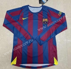 Retro Version 05-06 Barcelona Home Red&Blue Thailand Soccer Jersey AAA-422