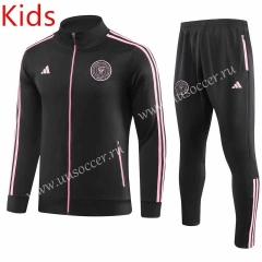 2023-2024 Inter Miami Black Kids/Youth Soccer Jacket Uniform-GDP