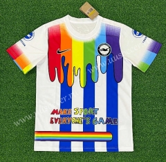 (S-4XL) 2023-2024 Brighton & Hove Albion White&Blue Thailand Soccer Jersey AAA-403