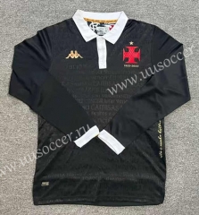 2023-2024 CR Vasco da Gama Souvenir Edition Black LS Thailand Soccer Jersey AAA-512