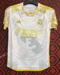 2023-2024 Real Madrid Golden Edition White Thailand Soccer Jersey AAA-2483