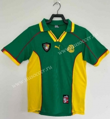 Retro Version 1998 Cameroon Home Yellow&Green Thailand Soccer Jersey AAA-811