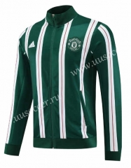 2023-24 Manchester United Green Thailand Soccer Jacket -LH
