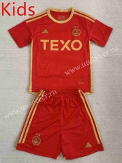 23-24 Aberdeen Home Red Kid/Youth Soccer Uniform-AY