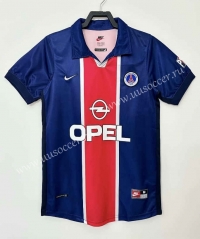 Retro Version 1998-1999 Paris SG Home Blue&Red Thailand Soccer Jersey AAA-811