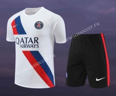 2023-2024 Paris SG White Thailand Training Soccer Uniform-418