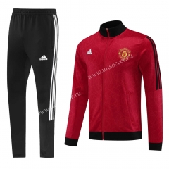 2023-2024 Manchester United Red Thailand Soccer Jacket Uniform -LH