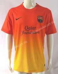 Retro Version 2012-2013 Barcelona Away Orange Thailand Soccer Jersey AAA-503