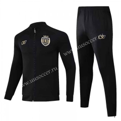 2023-2024 Sporting Clube de Portugal Black Thailand Jacket Uniform-HR