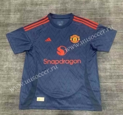 24-25 Manchester United Away Royal Blue Soccer Jersey AAA-2818