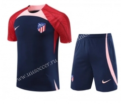 2023-24 Atlético Madrid  Blue Thailand Soccer Uniform-418