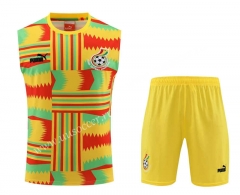 2023-2024 Ghana Yellow Thailand Soccer Vest Uniform-4627