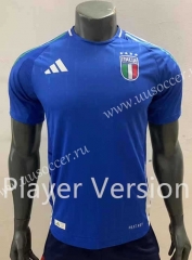 Player Version 2023-2024 Italy European Cup  Home Blue Thailand Soccer Jersey AAA-518