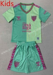 23-24 SS Málaga CF 2nd Away Green  kids Soccer Uniform-AY