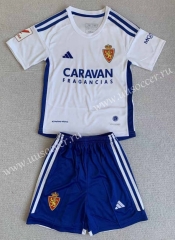 2023-2024 Real Zaragoza Home White Soccer Uniform-AY
